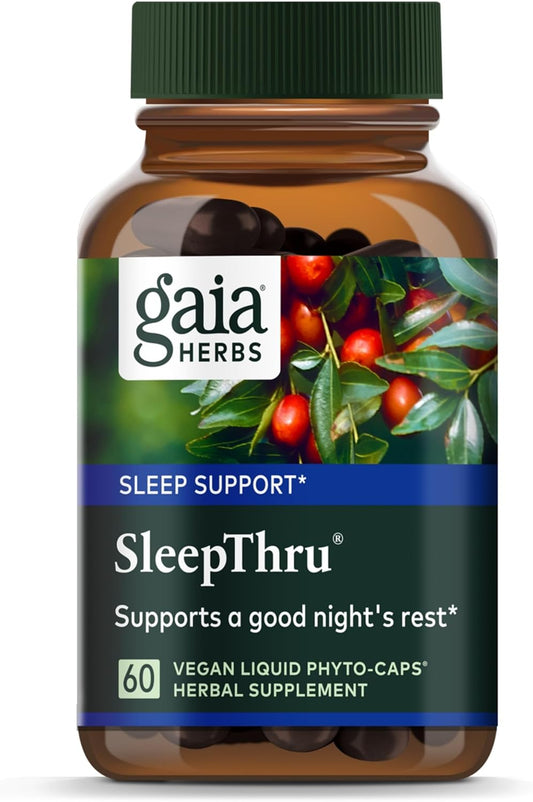 Gaia Herbs SleepThru Supplement for Restful Sleep Support