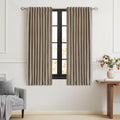 PRIMROSE Taupe Velvet Curtains 63 in Panels - Room Darkening Drapes