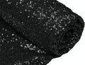 15 Feet Black Sequin Fabric for Costumes and Table Linen