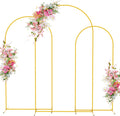 Gold Arch Backdrop Stand Set of 3 - Elegant Wedding and Event Arches