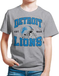 Detroit Lions Team Helmet Kids Fan Shirt - Soft Cotton Blend