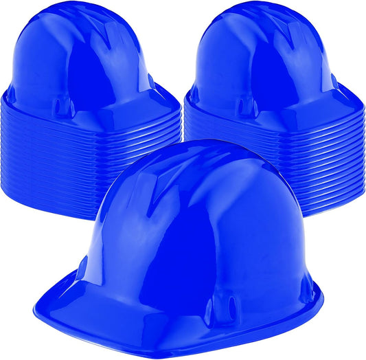 60 Pcs Plastic Construction Hats for Kids Birthday Parties