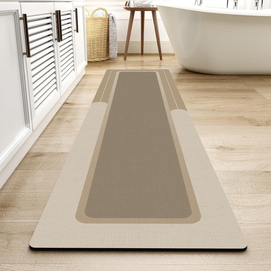 MontVoo Long Non Slip Bath Mat Rug for Quick Drying and Comfort