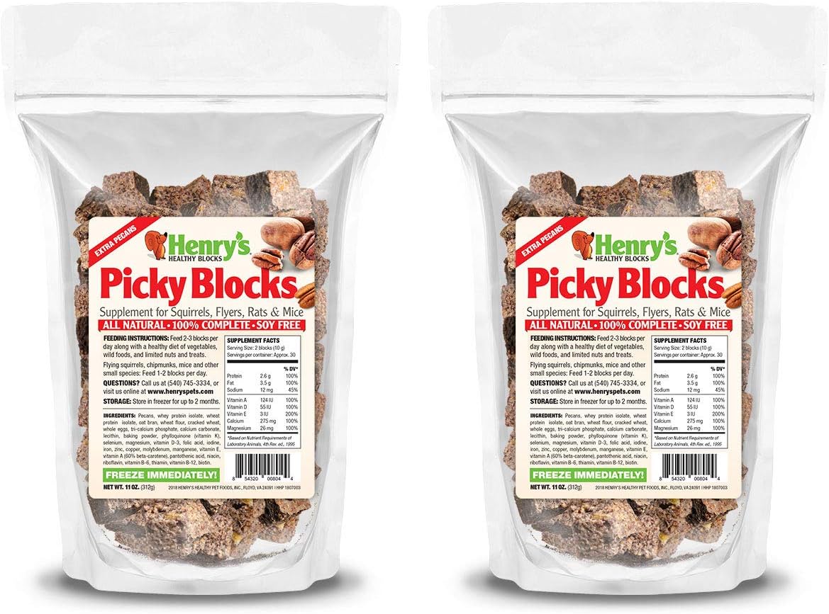 Nutritionally Complete Rodent Blocks for Squirrels and Chipmunks
