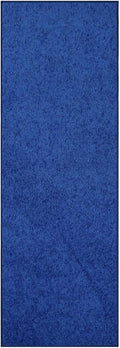Ambiant Neon Blue 2 ft x 12 ft Runner Rug - Soft Indoor Runner