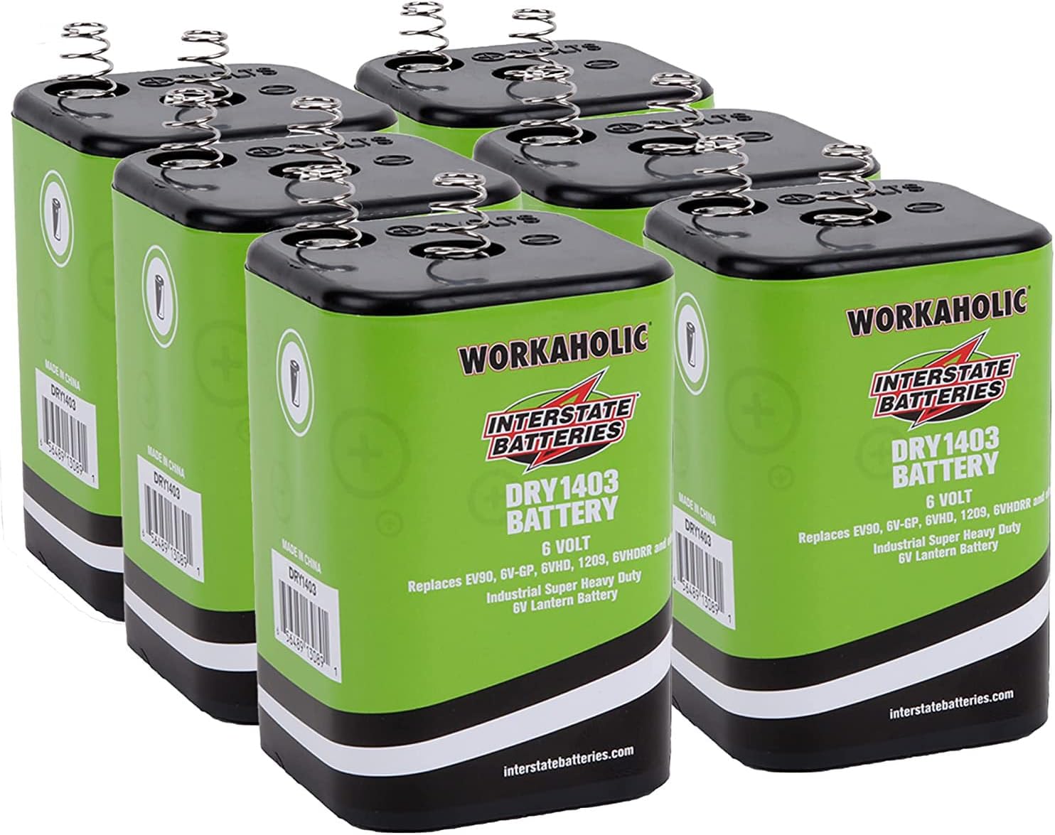 Interstate Batteries 6V HD Lantern Flashlight Battery 6-Pack