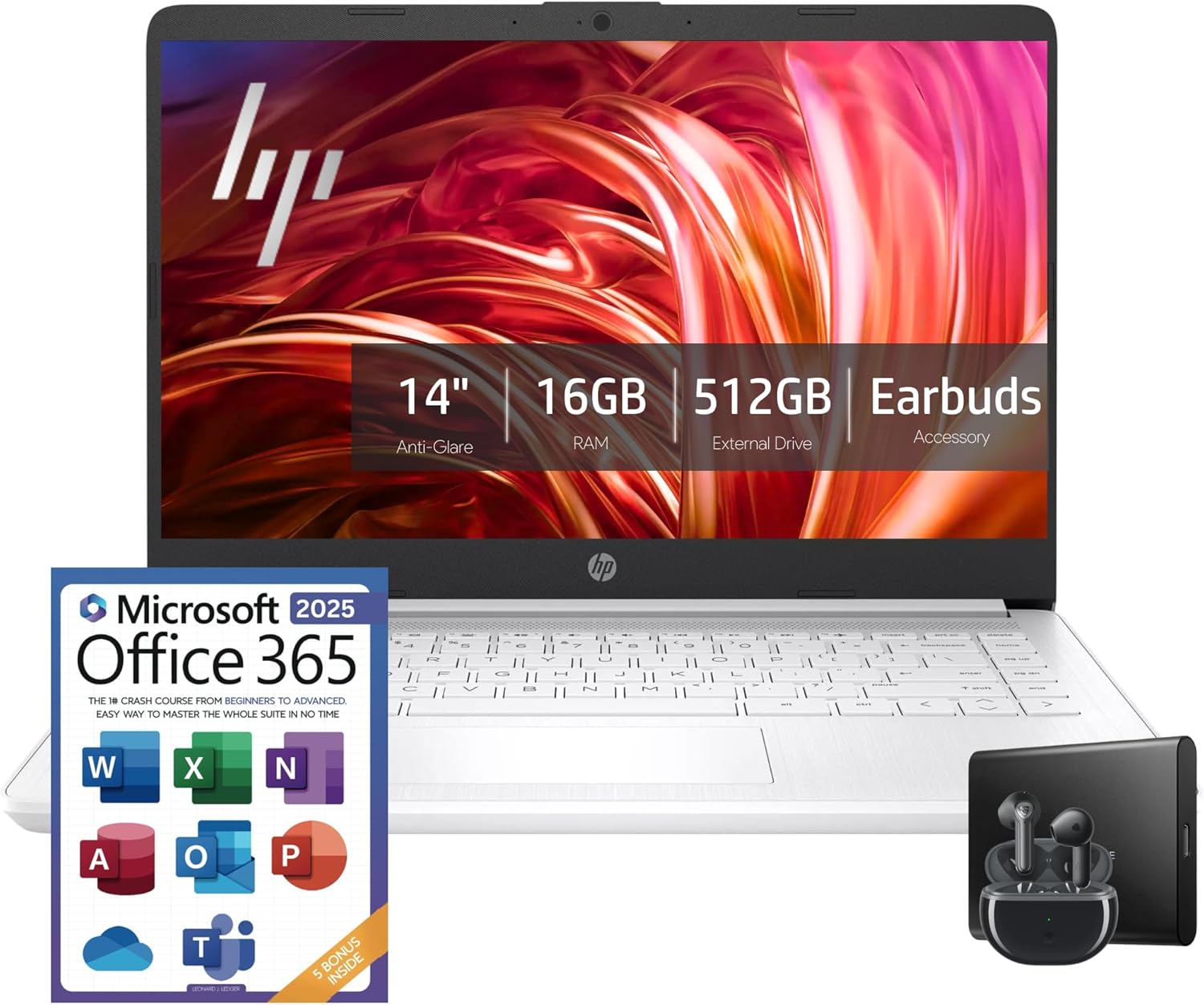 HP 14 Snow White Laptop | Ultra-Powerful & Portable