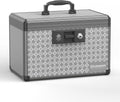 Medicine Lock Box Storage Lock Box Black Medium - Secure Dorm Trunk