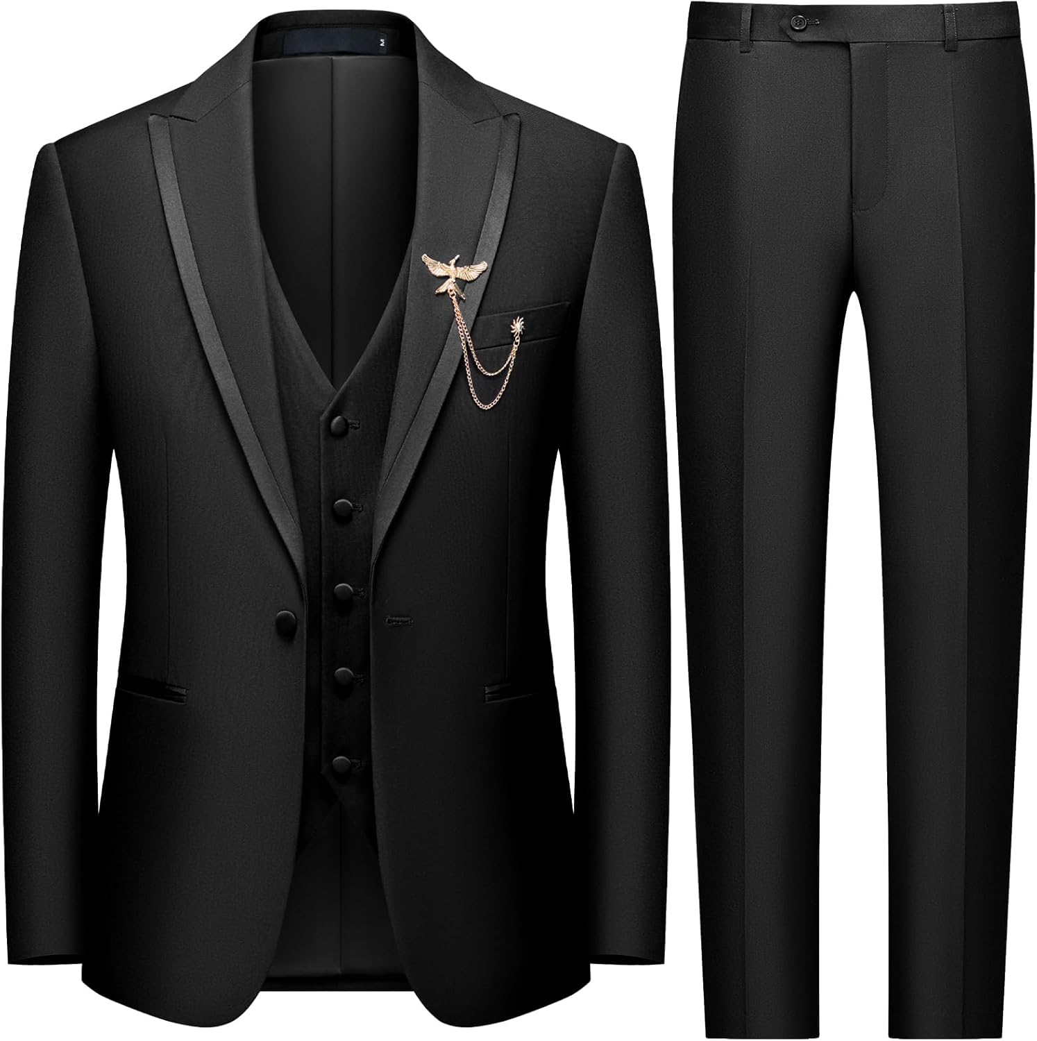 Elegant Men's 3 Piece Slim Fit Suit for Weddings and Business