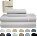Cloud Scape Linen 100% Egyptian Cotton King Sheets Set - 1000 TC, Deep