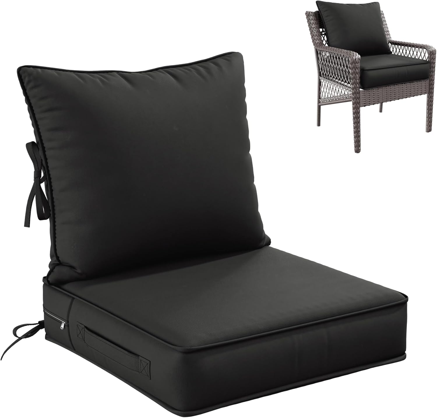 Premium Outdoor Seat Cushion Set for Patio Furniture Comfort