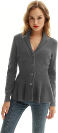 Women Cardigan Sweater Shawl Collar Button Down - Chunky Layer