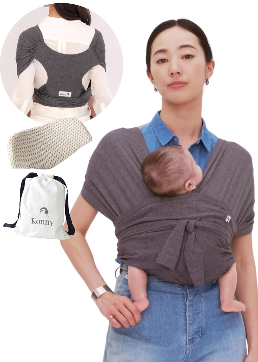 Konny Baby Carrier Flex SoftBreeze - Adjustable Baby Wrap Sling