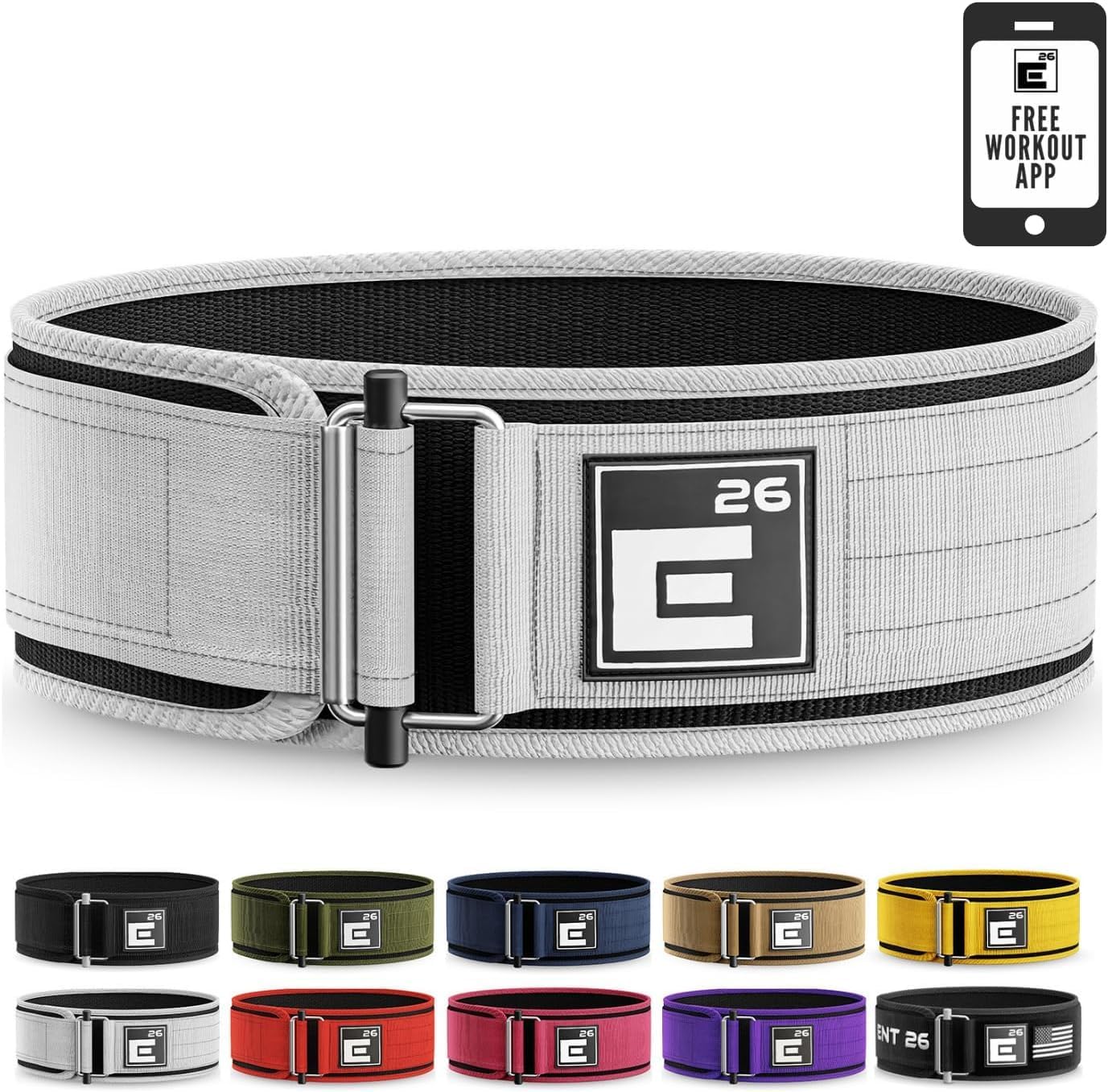 Element 26 Self-Locking Weight Lifting Belt for Serious Athletes