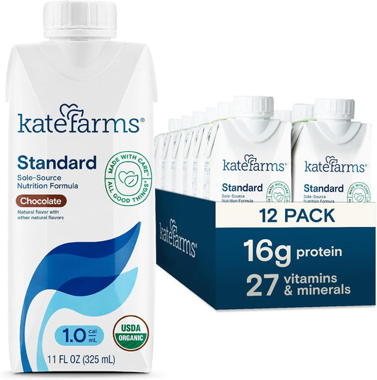 KATE FARMS Organic Nutrition Shake with 16g Protein and 27 Vitamins