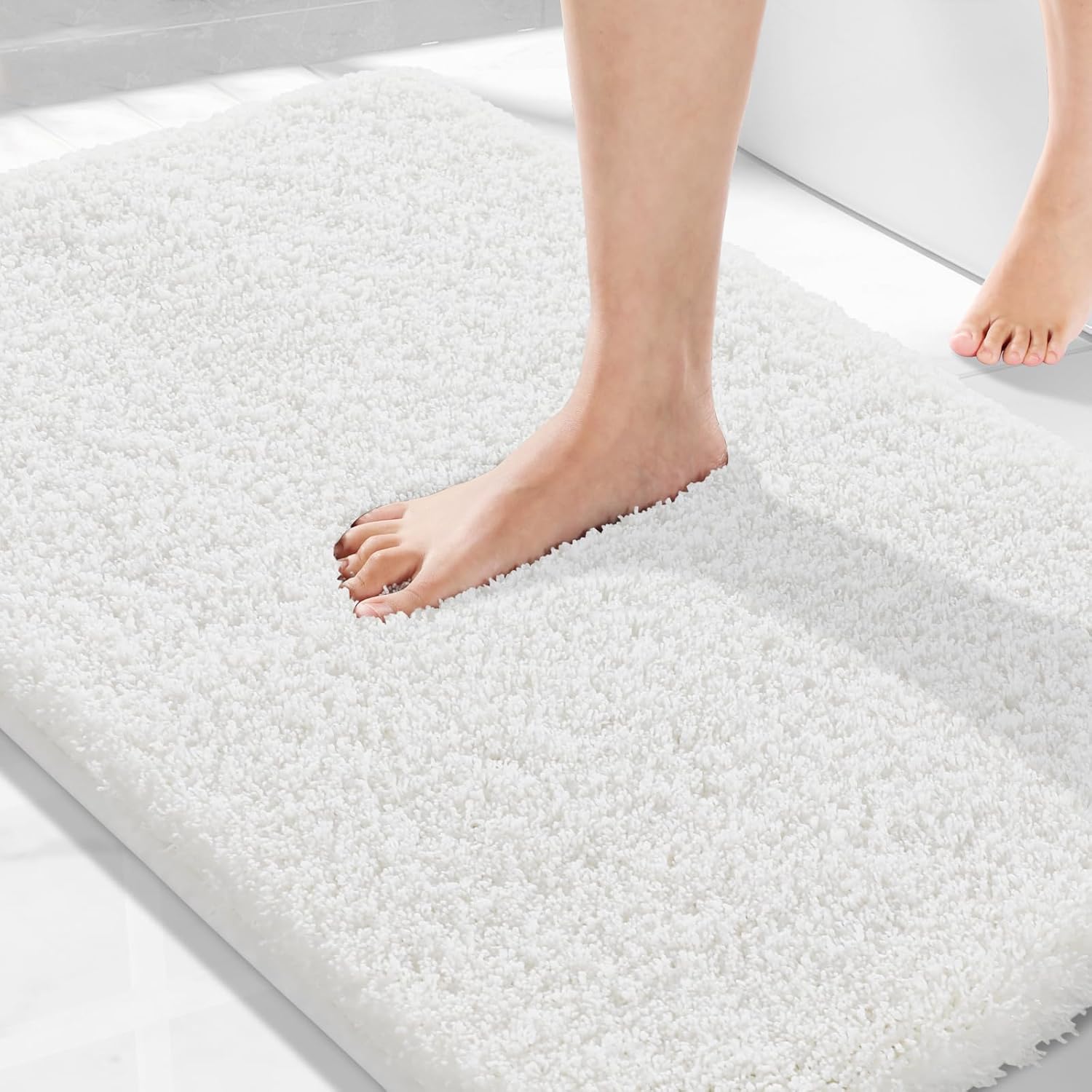 Yimobra Bathroom Rugs Non Slip Washable Ultra Soft Plush Mat