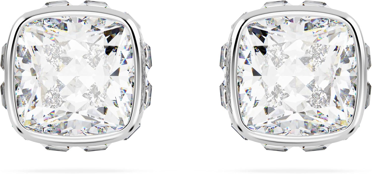 Swarovski Crystal Chroma Jewelry Collection Heart Shaped Earrings