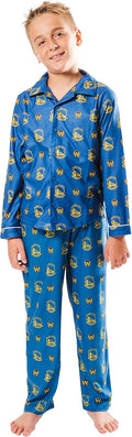 Youth NBA Button-Down Pajama Set - Super-Soft 2-Piece Sleepwear
