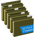 Extra Capacity Hanging File Folders Letter Size - Durable 1in
