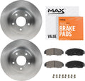 Max Advanced Brakes Front Brake Kit Compatible with 2002-2006 Camry