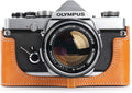 OM-4 Case Genuine Leather Half Camera Case for Olympus OM-1/OM-4