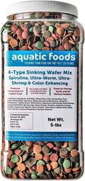 Aquatic Foods 4-Type 12mm Sinking Wafer Mix - Balanced Nutrition