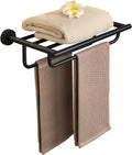 Alise Towel Rack for Bathroom Lavatory 16 in - Double Bar Shelf