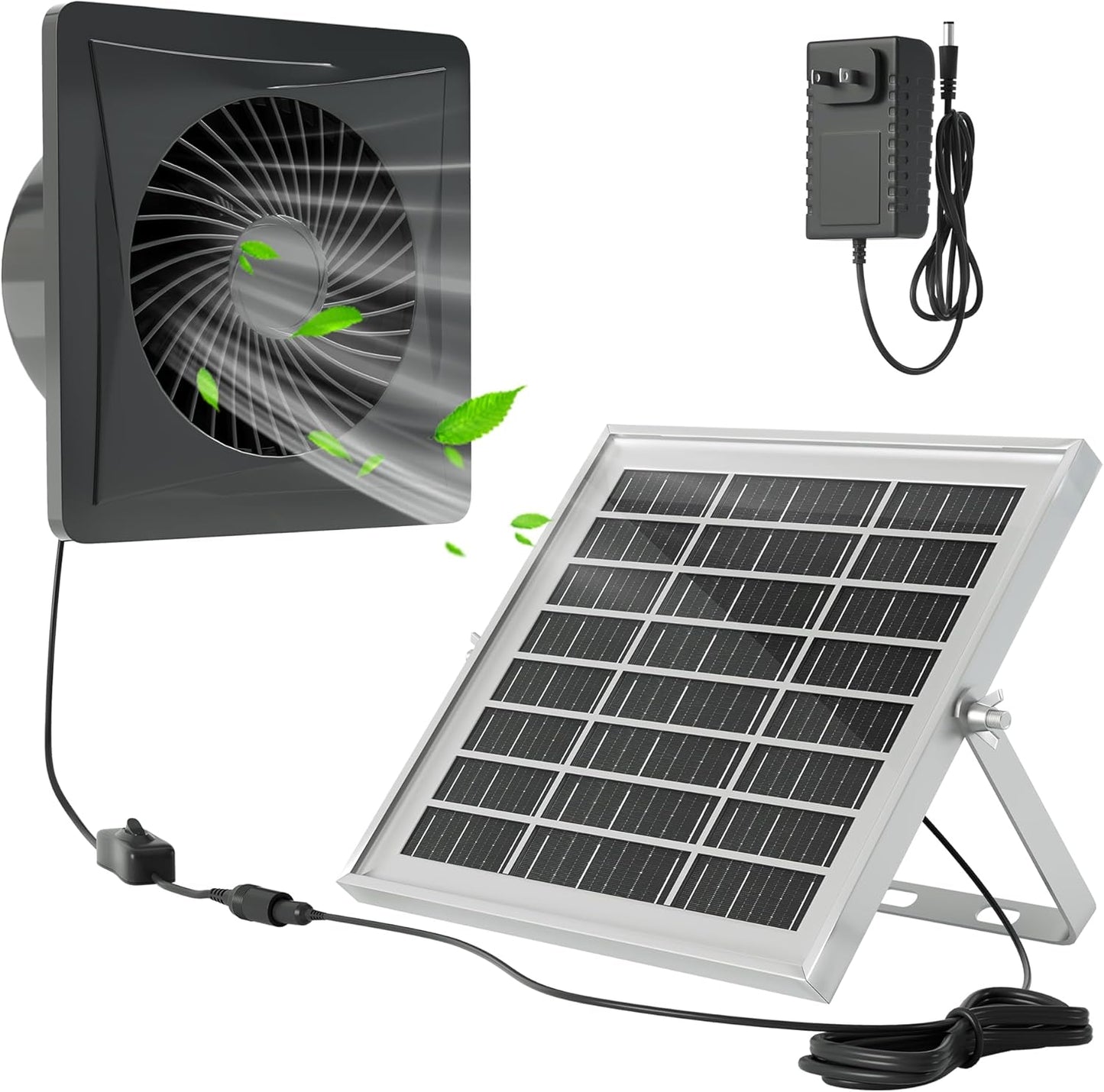 High-Speed Solar Fan for Greenhouse & Shed | Powerful Ventilation