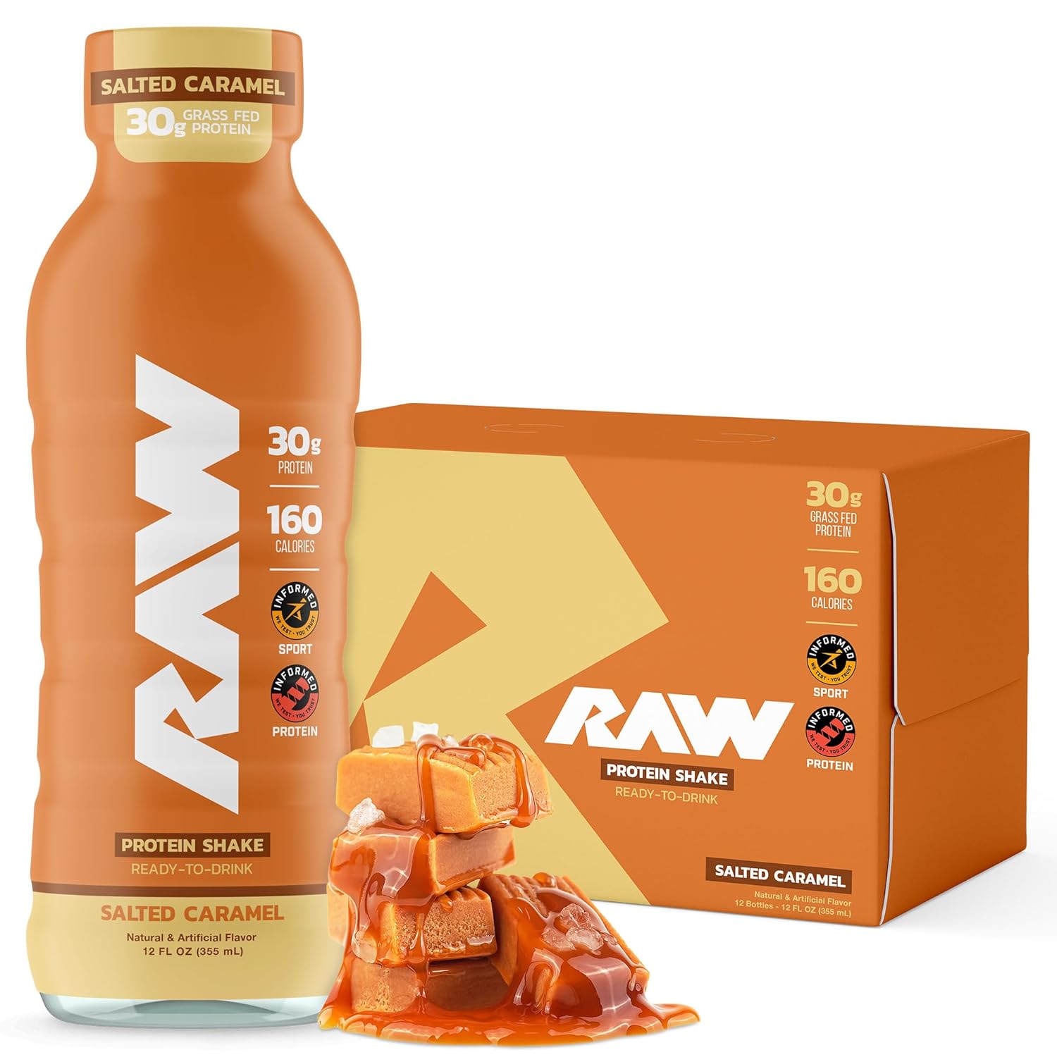 RAW Ready-to-Drink Protein Shake, Salted Caramel Flavor Review