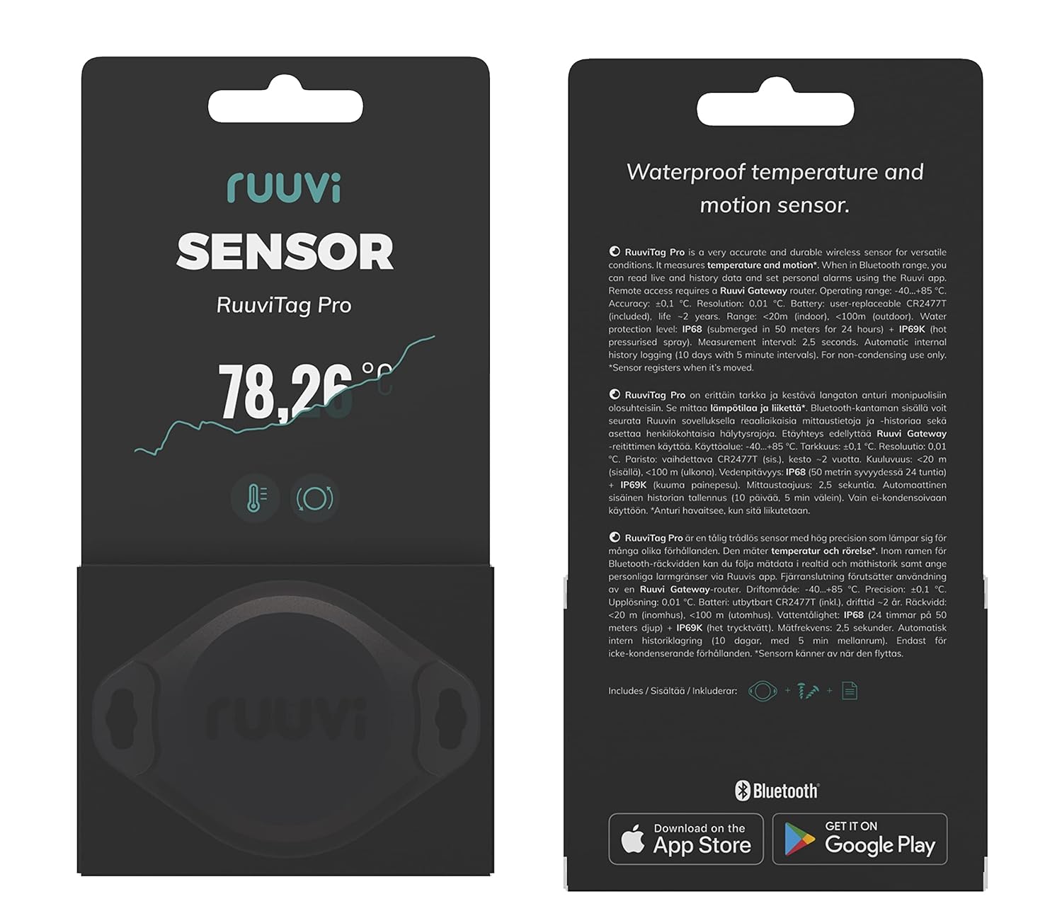 RuuviTag Pro 2in1 Wireless Bluetooth Temperature Sensor Review