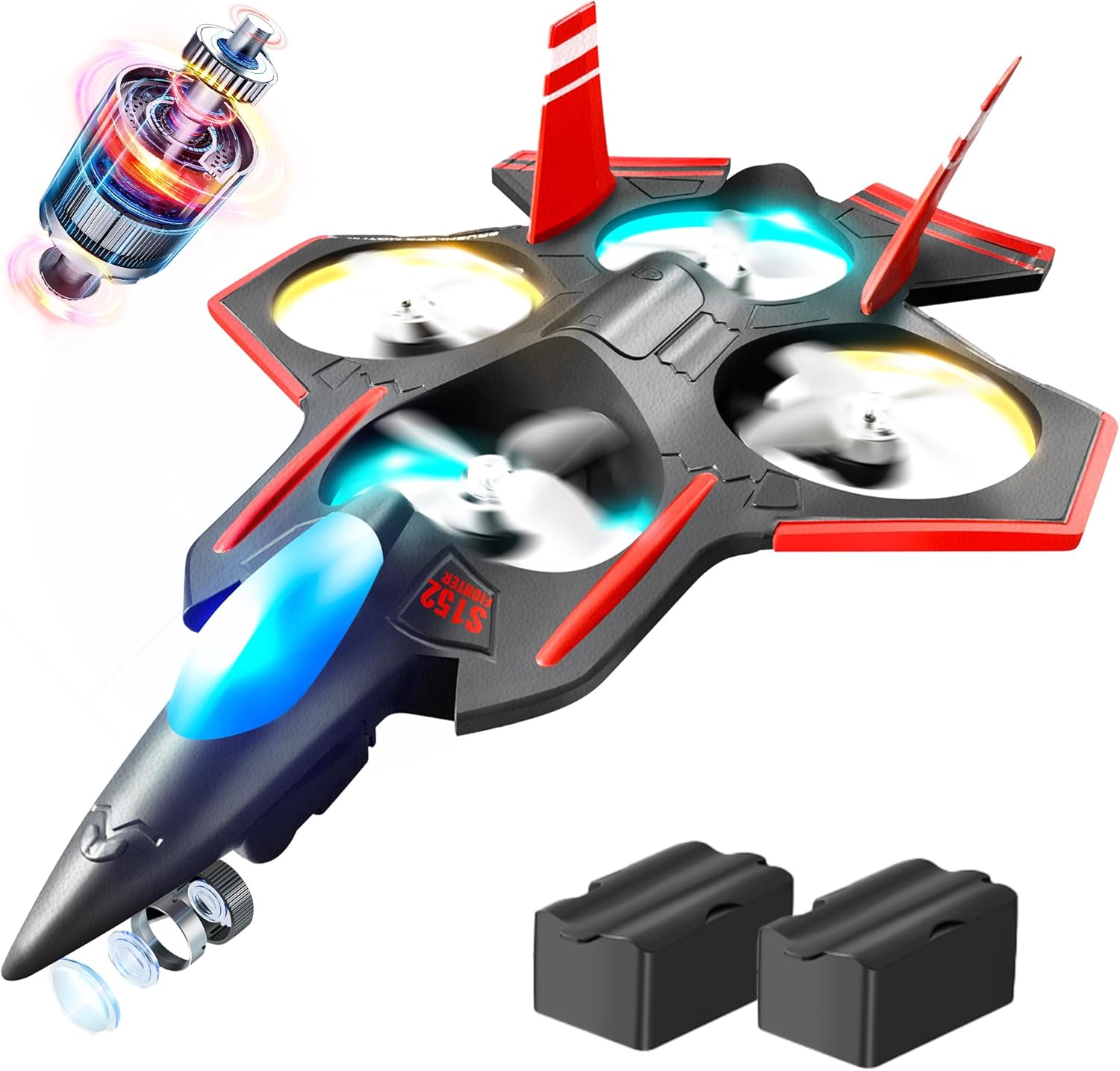 BEZGAR Brushless RC Plane | Camera & 360Flip Jet Fighter