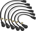 Nekteck 360 Rotating Flat Plug Extension Cord 6 Pack - Space-Saving