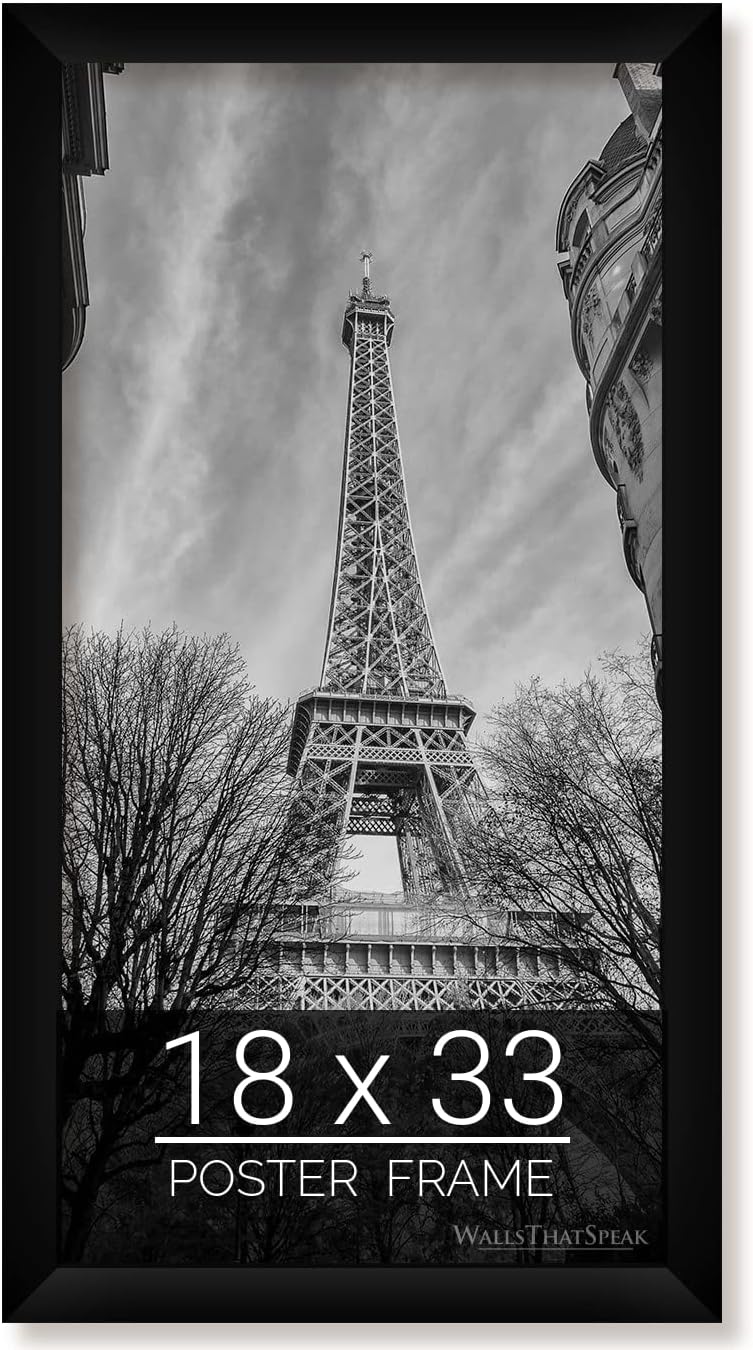 Black Picture Frame for Puzzles, Posters, Photos, or Artwork