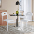 Dining Chairs Set of 2 Plastic Stackable Kitchen Chair - Versatile