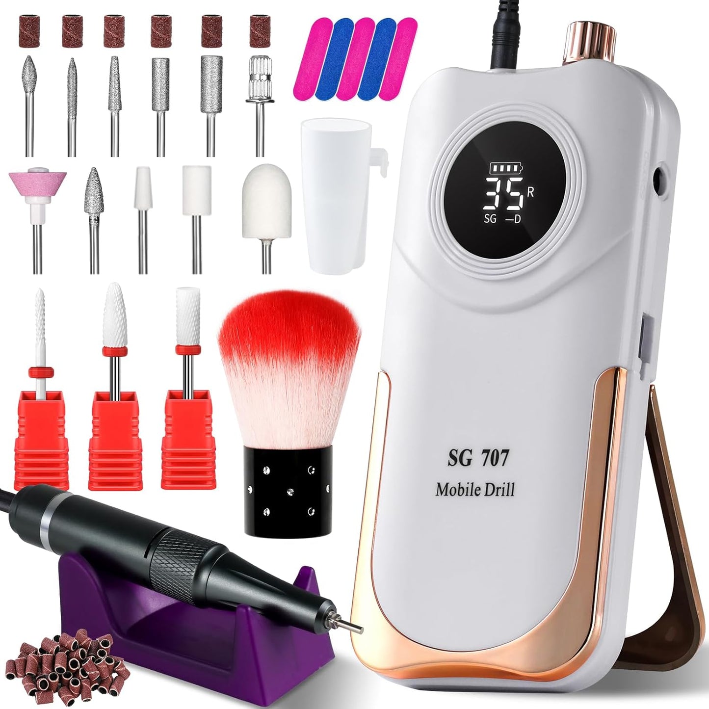 Portable Electric Nail Drill Cordless for Professional Nail Care