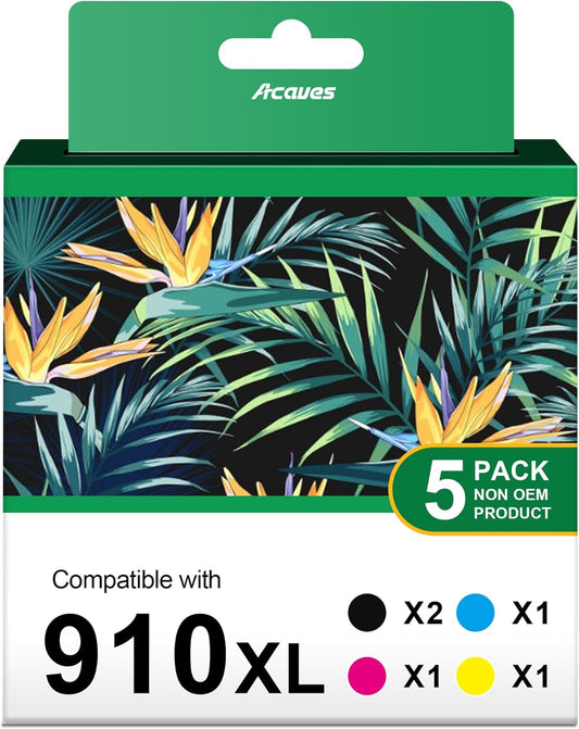 High Yield HP 910XL Ink Combo Pack - Works with HP Officejet Pro Printers