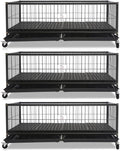 Dog Whelping Box 43in for Puppies and Small Mothers - Durable Metal
