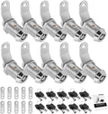 10 Pack Cabinet Lock with Keys 7/8 Tubular Cam Lock Keyed Alike - RV