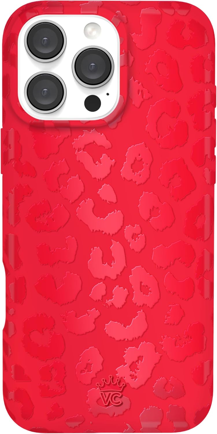 VELVET CAVIAR iPhone 16 Pro Max Case with Red Leopard Print