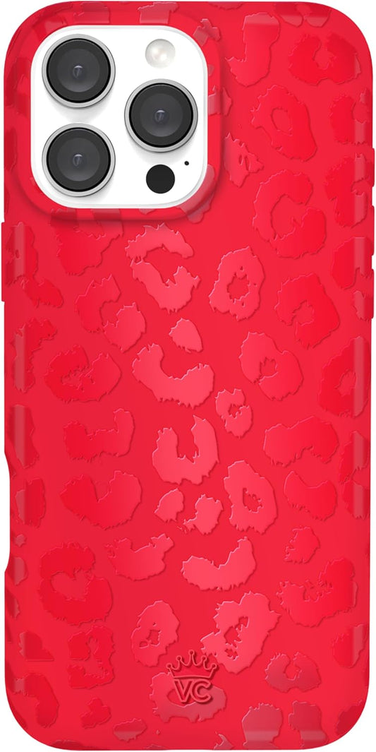 VELVET CAVIAR iPhone 16 Pro Max Case with Red Leopard Print