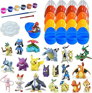 Filled Easter Eggs with Surprise Toys for Kids - 21 Pcs Set