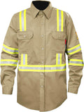 SKSAFETY 7oz FR Shirts for Men - Hi Vis Flame Resistant Longsleeve 2