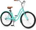 YITAHOME 24 & 26 Inch Beach Cruiser Bike - Comfortable 7-Speed Ride