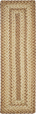 Cookie Dough Jute Braided Long Table Runner 11x36 - Rustic Brown Charm