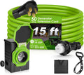 Seeutek 50 Amp Generator Cord 15 ft Extension - Durable, Weatherproof