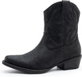 Women's Mid Calf Western Cowboy Boots - Square Toe Low Heel