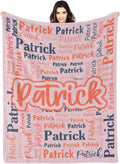 Personalized Name Blanket 50in x 60in - Custom Flannel Throw for Teens