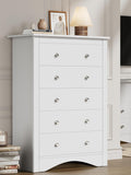 Flamaker Tall Dresser for Bedroom, 5 Drawer Dresser - Spacious Storage