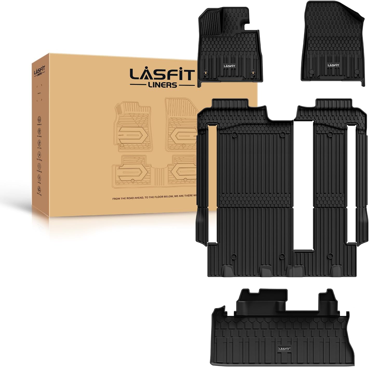 Custom Fit Floor Mats for Toyota Sienna 8 Seats 2021-2025