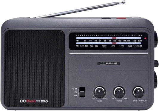 High Performance C. Crane CCRadio EP PRO AM FM Portable Radio